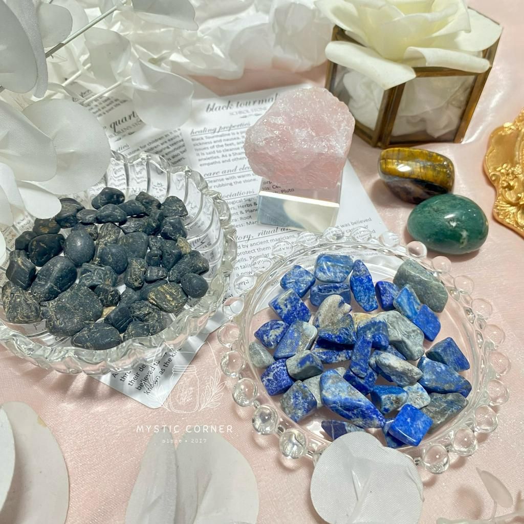  Set đá may mắn cho Kim Ngưu, đá thạch anh, đá thanh tẩy Tarot, đá phong thuỷ 