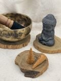 Đế gỗ Cedarwood tự nhiên, khoanh gỗ, lát gỗ tự nhiên, gỗ của cây Tuyết Tùng dùng Decor, đốt trầm, trưng bày đá tinh thể 