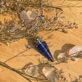  Con lắc cảm xạ đá Lapis Lazuli, crystal pendulum, cảm xạ học, reiki 