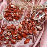  Vụn đá Red Jasper (ngoc bích đỏ), đá thanh tẩy bài Tarot, đá thạch anh, reiki, đá phong thuỷ 