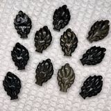 Mặt dây chuyền Hồ Ly 9 đuôi đá Obsidian Gold Sheen tự nhiên 