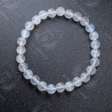  [HIGH QUALITY] Vòng hạt/Chuỗi vòng Moonstone (đá mặt trăng) hỗ trợ sức mạnh tinh thần, trực giác, vòng tay đá phong thuỷ 