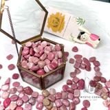  Vụn đá Rhodonite loại đẹp (Tường Vi Thạch), đá thanh tẩy Tarot, Reiki, đá thach anh phong thủy 