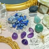  Set đá may mắn cho cung Thiên Bình, đá thạch anh, đá thanh tẩy bài Tarot, đá phong thuỷ 