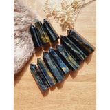  Trụ đá thanh tẩy Mắt Hổ Xanh (Blue Tiger's Eye), trụ đá thạch anh dùng trong bài Tarot, thiền định, Reiki, đá phong thủy 