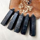  Trụ đá thanh tẩy Astrophyllite, đá thạch anh, đá năng lượng dùng trong Tarot, Phong Thủy, Reiki 