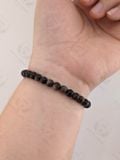  Vòng tay phong thuỷ Obsidian Bracelet, Golden / Silver Obsidian 6li, vòng tay đá núi lửa tự nhiên. 