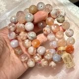  Vòng tay Mã Não Hoa Anh Đào (Blossom Agate) 10li 