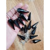  Con lắc cảm xạ đá Black Tourmaline trong Tarot, cảm xạ học, Reiki, phong thủy, đp năng lượng, chỉ số bovis 