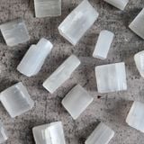  Viên đá thô Selenite tumbled, đá phong thủy, đá thanh tẩy không gian, Reiki, thiền định 