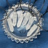  Vòng cổ đá thạch anh Trắng Clear Quartz, vòng đá bảo vệ, vòng đá năng lượng 