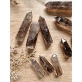  Trụ đá thạch anh Khói (Smoky Quartz), trụ đá thanh tẩy trong Tarot, cân bằng năng lượng, Reiki, đá phong thủy 