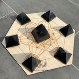  Kim tự tháp đá Black Tourmaline, đá bảo vệ dùng trong Tarot, Reiki, đá phong thủy, thiền định 
