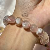  Vòng tay Mã Não Hoa Anh Đào (Blossom Agate) 10li 