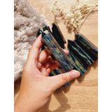  Trụ đá thanh tẩy Mắt Hổ Xanh (Blue Tiger's Eye), trụ đá thạch anh dùng trong bài Tarot, thiền định, Reiki, đá phong thủy 