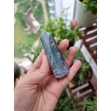  Trụ đá thanh tẩy Moss Agate (mã não rêu), trụ đá phong thủy dùng trong Tarot, Reiki, thiền định 