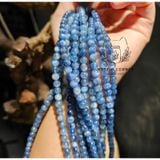  Chuỗi hạt vòng tay đá KYANITE tự nhiên size 5.5li quấn 3 vòng, chuỗi vòng đá phong thủy 