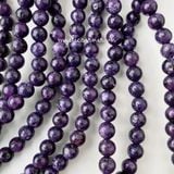  Chuỗi vòng đá Charoite (Đá Mắt Rồng), vòng tay đá năng lượng mạnh mẽ, Reiki, Tarot, thiền định 
