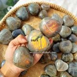  Tim đá Labradorite (Đá xà cừ - Hắc Nguyệt Quang) đá thanh tẩy Tarot, Reiki, đá thạch anh phong thủy 