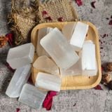  Viên đá thô Selenite tumbled, đá phong thủy, đá thanh tẩy không gian, Reiki, thiền định 