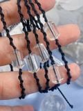  Vòng tay đá phong thuỷ Thạch Anh Trắng lu thống thắt macrame hỗ trợ thu hút năng lượng tích cực 