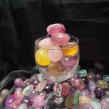 Tumbled viên đá Fluorite tự nhiên, đá thanh tẩy, đá thạch anh, đá phong thuỷ 