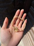  Macrame Citrine tumbled thạch anh vàng, vòng tay hỗ trợ hạnh phúc, tự tin, thịnh vượng, học tập 
