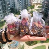  Túi đá Thạch Anh Thảo Mộc hỗ trợ may mắn, bình an, tích cực 