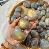  Tim đá Labradorite (Đá xà cừ - Hắc Nguyệt Quang) đá thanh tẩy Tarot, Reiki, đá thạch anh phong thủy 