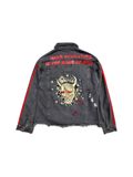  |SIZE M| ONI BACK EMBROIDERY DENIM JACKET AOM-047 