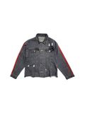  |SIZE M| ONI BACK EMBROIDERY DENIM JACKET AOM-047 
