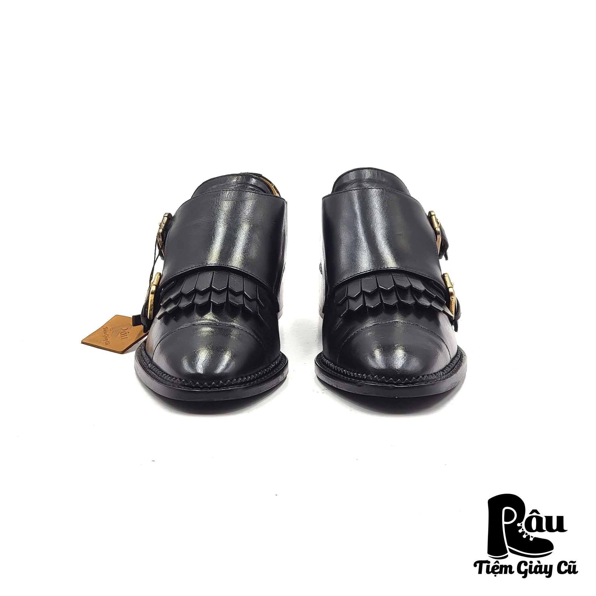  |SIZE 36| & OTHER STORIES KILTIE DOUBLE MONK STRAP LOW HEEL SHOES Z36-6888 