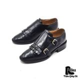  |SIZE 36| & OTHER STORIES KILTIE DOUBLE MONK STRAP LOW HEEL SHOES Z36-6888 