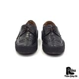  |SIZE 42| THE ORIGINAL PLAY BOY 311905 73 SMOOTH BLACK CLASSIC BROGUE SHOES Z42-6060 