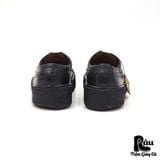  |SIZE 42| THE ORIGINAL PLAY BOY 311905 73 SMOOTH BLACK CLASSIC BROGUE SHOES Z42-6060 