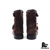  |SIZE 43| CALVIN KLEIN JEANS KRIS MOCHA SUEDE DRESS BOOT Z43-6208 