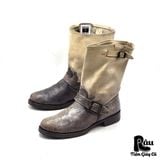  |SIZE 38| FRYE STONEWASH VERONICA SHORT ENGINEER BOOT Z38-6285 
