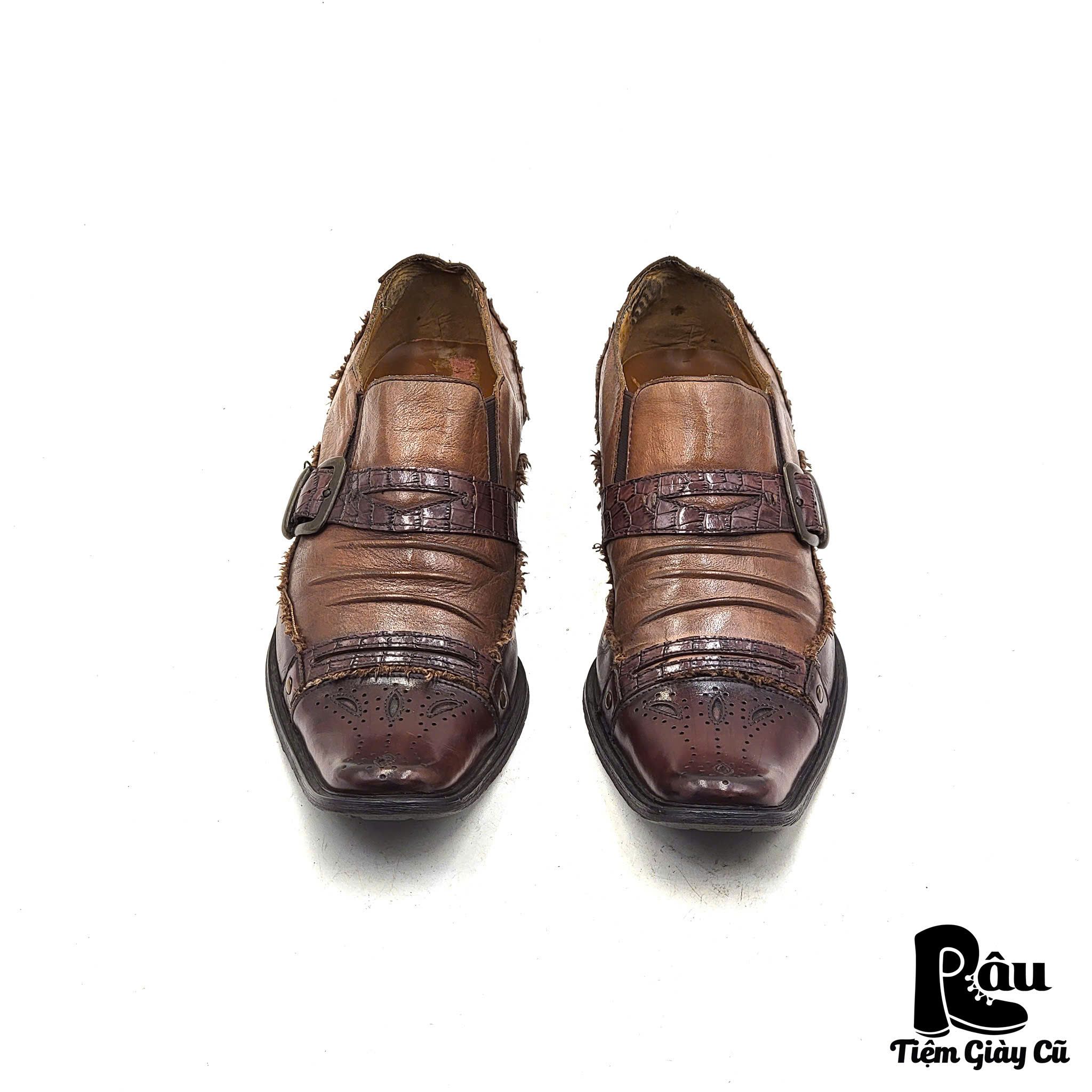  |SIZE 43| RED COVER BUCKLE SHOES Z43-6366 