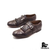  |SIZE 42| CHURCH'S SHANGHAI CROCODILE SINGLE MONK STRAP SHOES Z42-6286 