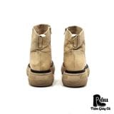  |SIZE 38.5| HESSNATUR CHUNKY SIDE ZIP ANKLE BOOT Z38.5-6323 