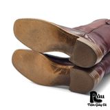  |SIZE 44| DINGO VINTAGE 80S BURGUNDY CAMPUS BOOT Z44-6617 