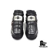  |SIZE 41| NEW ROCK VINTAGE M-256 AIR CHAMBERS SPEED SOLE ANKLE BOOT Z41-6606 