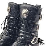  |SIZE 40| NEW ROCK M-1473-S43 AIR CHAMBERS METALLIC COMFORT LIGHT BOOT Z40-6675 