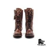  |SIZE 38| ZIGI SOHO FIERY SIDE-ZIP LACE UP BOOT Z38-6720 