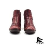  |SIZE 42| EL NATURALISTA 421 BURGUNDY SIDE-ZIP ANKLE BOOT AP42-6727 
