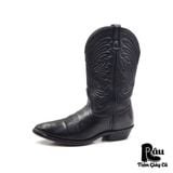  |SIZE 38| BLACK COWBOY BOOT AQ38-6756 