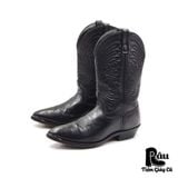  |SIZE 38| BLACK COWBOY BOOT AQ38-6756 