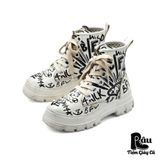  |SIZE 38.5| BUFFALO ASPHA VEGAN LACE UP HI BOOT Z38.5-6777 