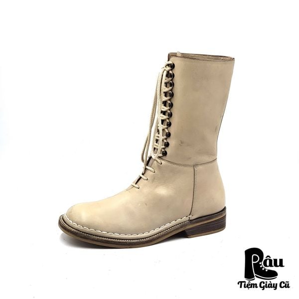  |SIZE 36| BURBERRY RUNWAY FALL / WINTER 1999 READY-TO-WEAR LACE UP BOOT Z36-6779 