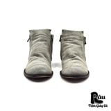  |SIZE 42| ARGIS 12112 DOUBLE SIDE-ZIP SUEDE DRAPE BOOT Z42-6782 
